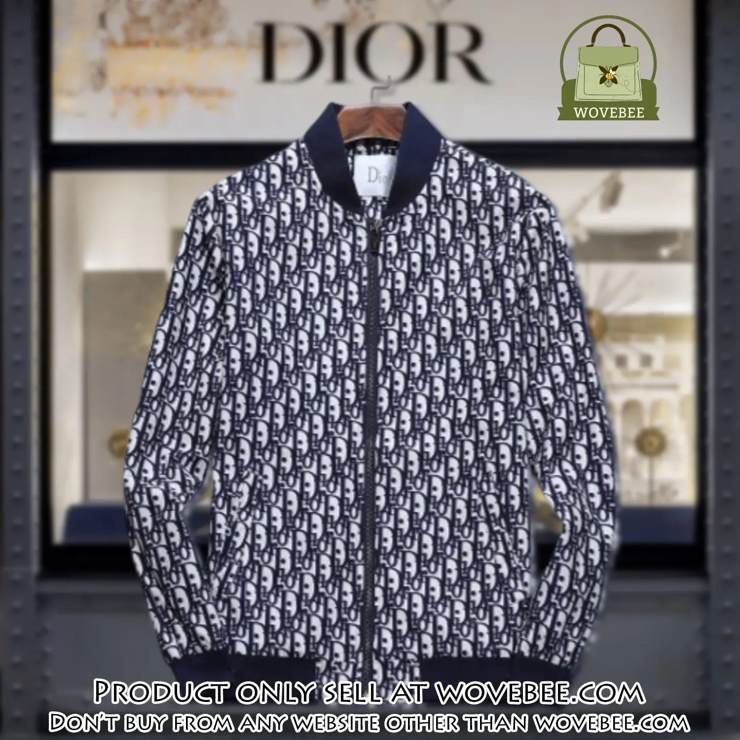 Dior luxury brand varsity zipper jacket vst1064 wvb1316156